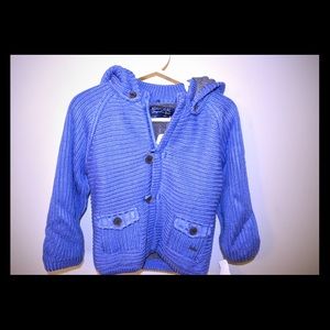 Mayoral fleece lined knit jacket hoodie NWT 24mo
